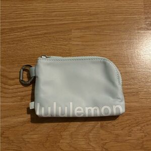 Lululemon Soft Blue Zippered Pouch